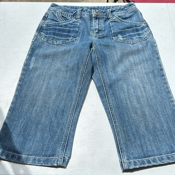 JW Blue Denim Gouchos - Size 4 - Picture 1 of 5